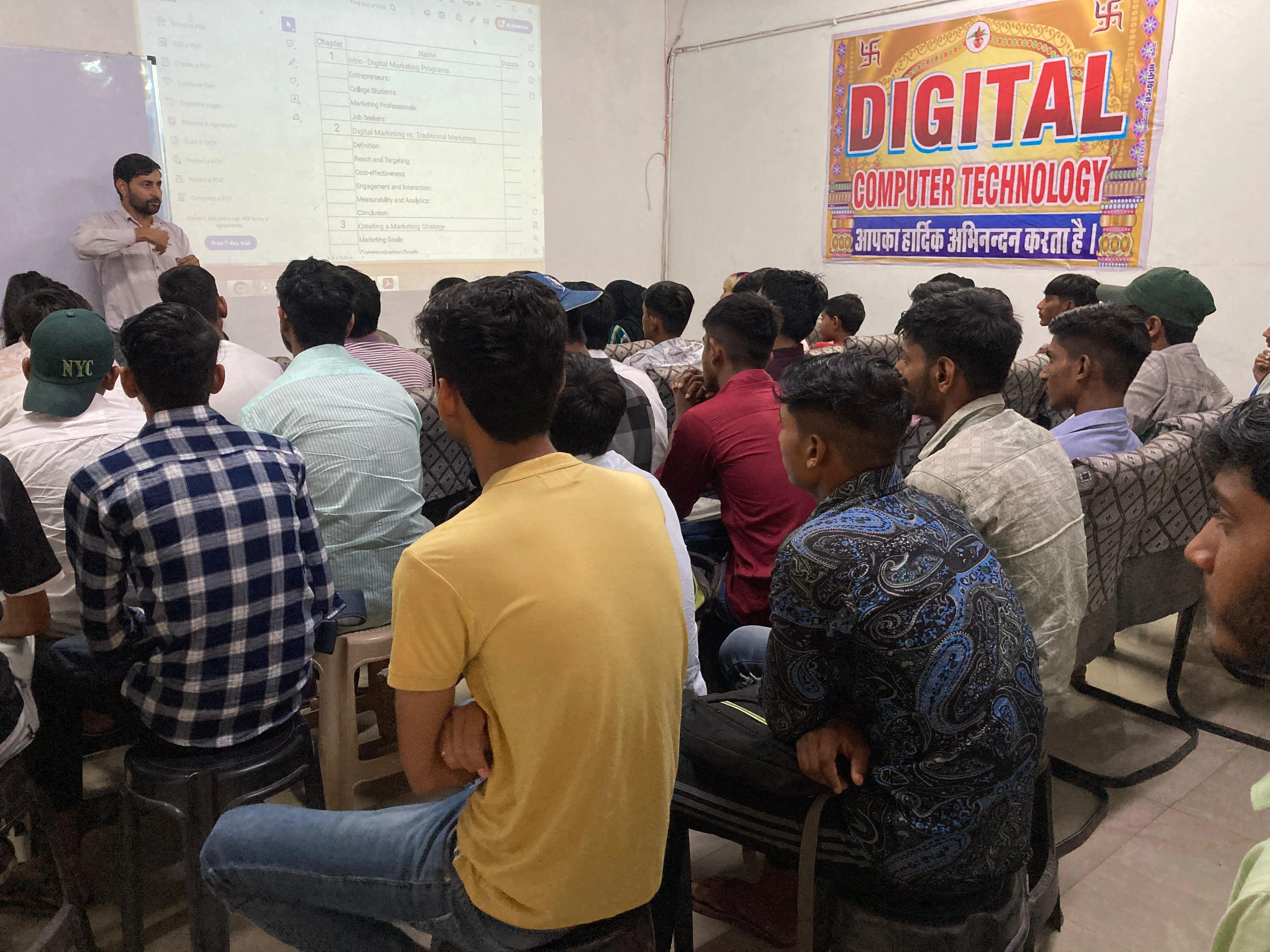 Expert Trainer Conducting IT Training Session at Digital Computer Technology